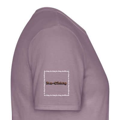 Unisex T-Shirt Ching Bronze Logo WH/Dark CHBR-T-04d - purple-grey 