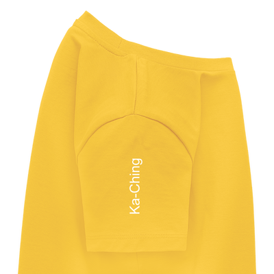 Unisex T-Shirt Ching Silver Logo - yellow