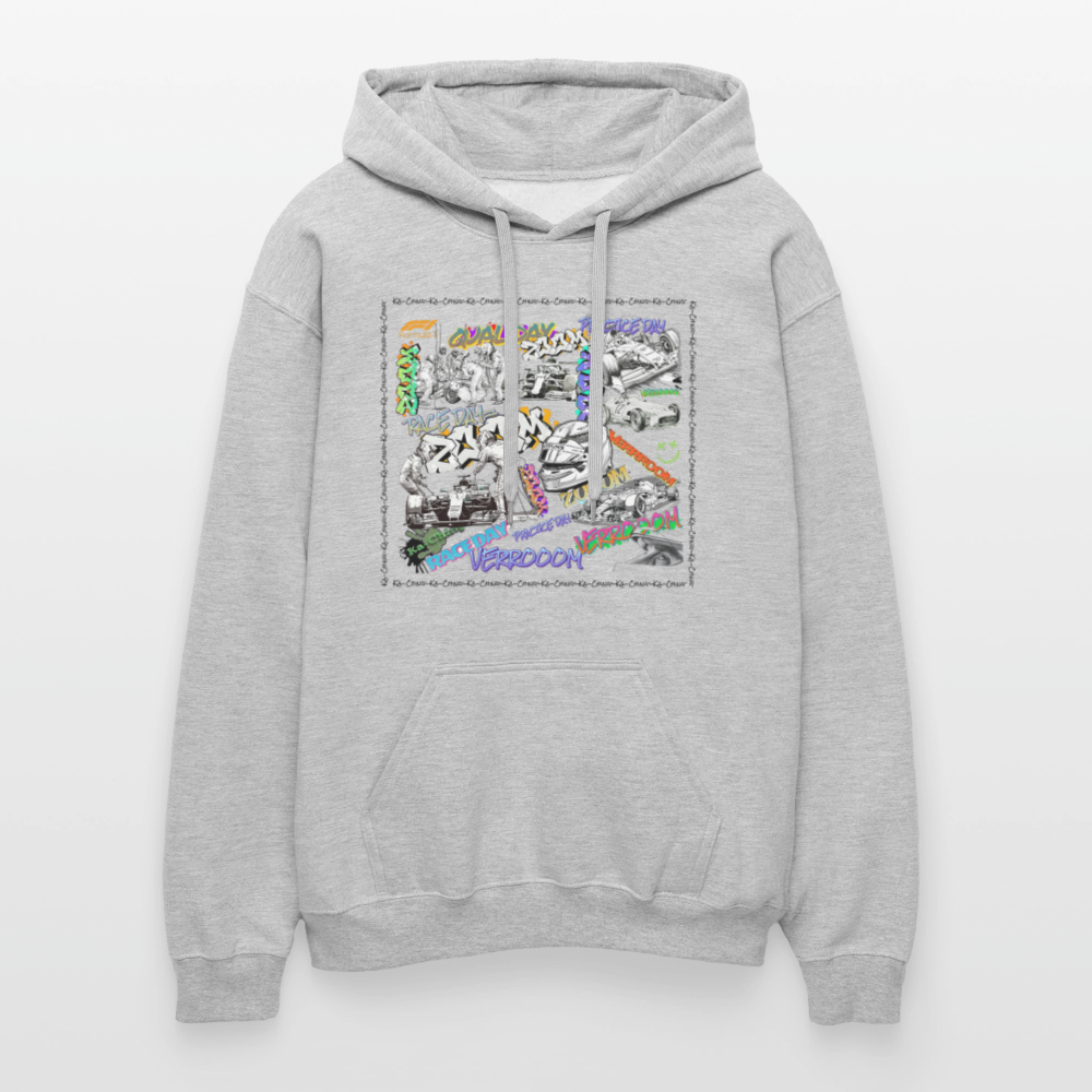 Unisex F1 Graffiti Hoodie - light heather grey