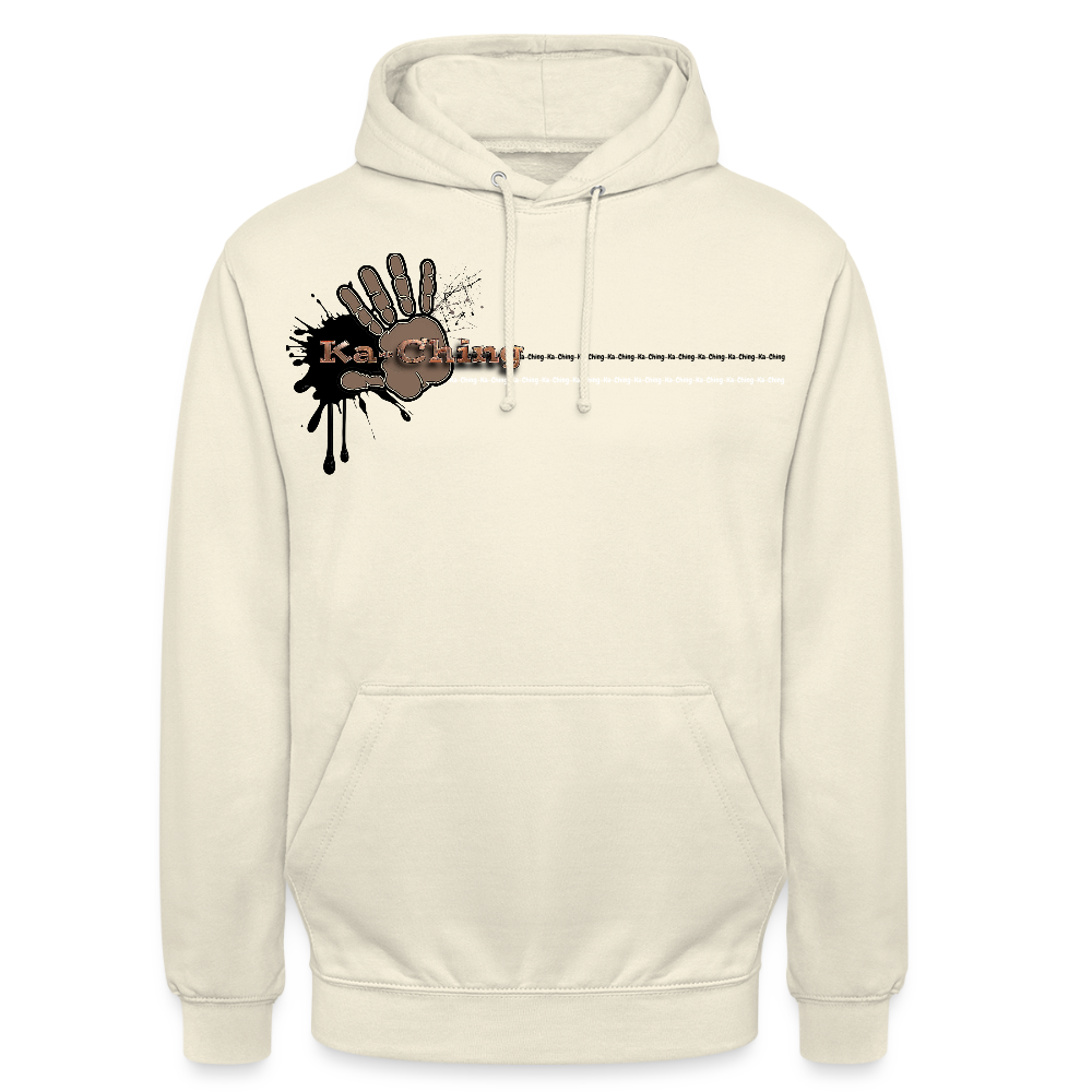 Ka-Ching Unisex Hoodie Ching Bronze logo - vanilla