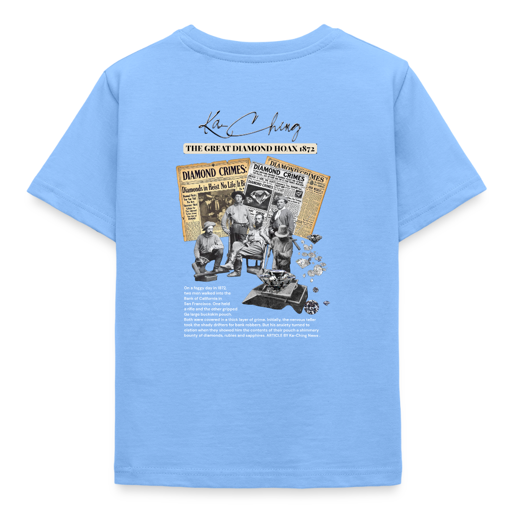 Diamond Range hoax 1872 T-Shirt limited edition dark background - sky blue