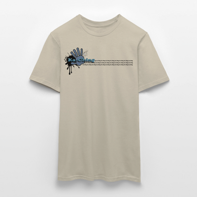 Unisex T-Shirt Ching Blue Logo CHBL-T-05w - sand beige