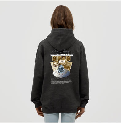 Diamond Range Unisex Hoodie limited editions design 1 - charcoal grey