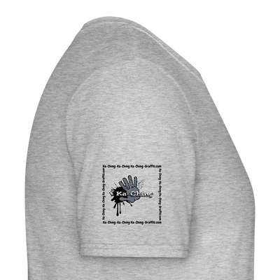 Unisex T-Shirt Ching Silver Logo CH-SLR-T-03c - heather grey