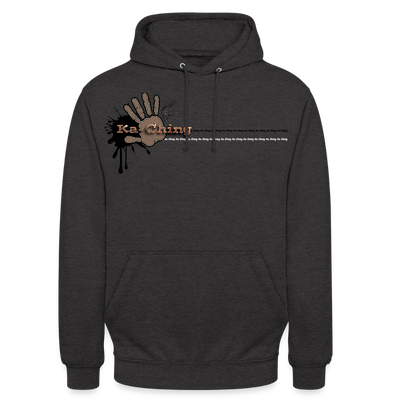 Unisex Hoodie Ching Bronze logo - charcoal grey