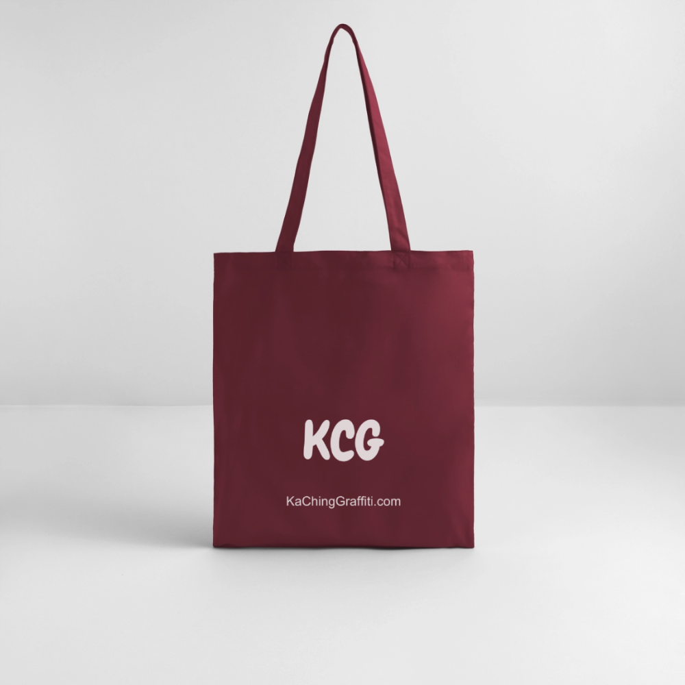 Ching Tote Bag Green Logo - burgundy