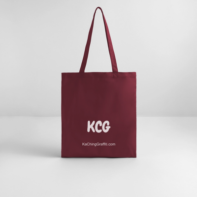 Ching Tote Bag Green Logo - burgundy