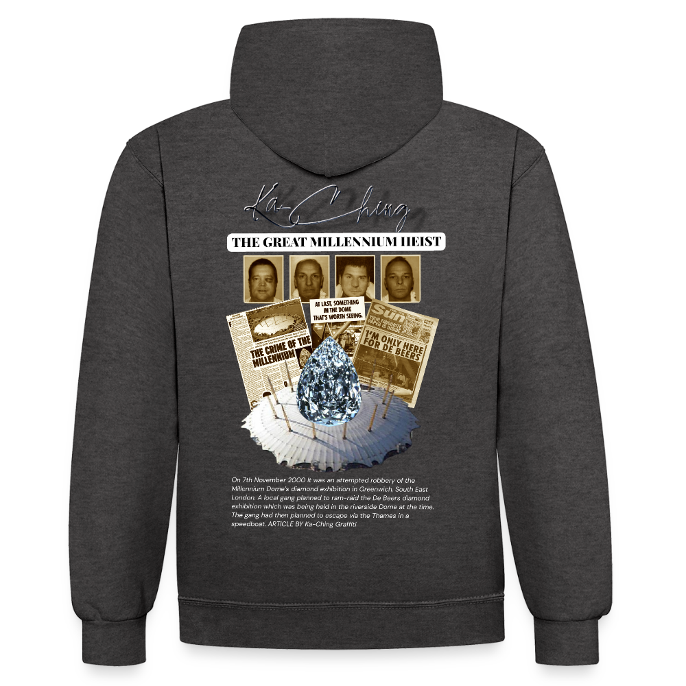 Diamond Range Millenium Heist 2000 Hoodie limited edition - charcoal/black