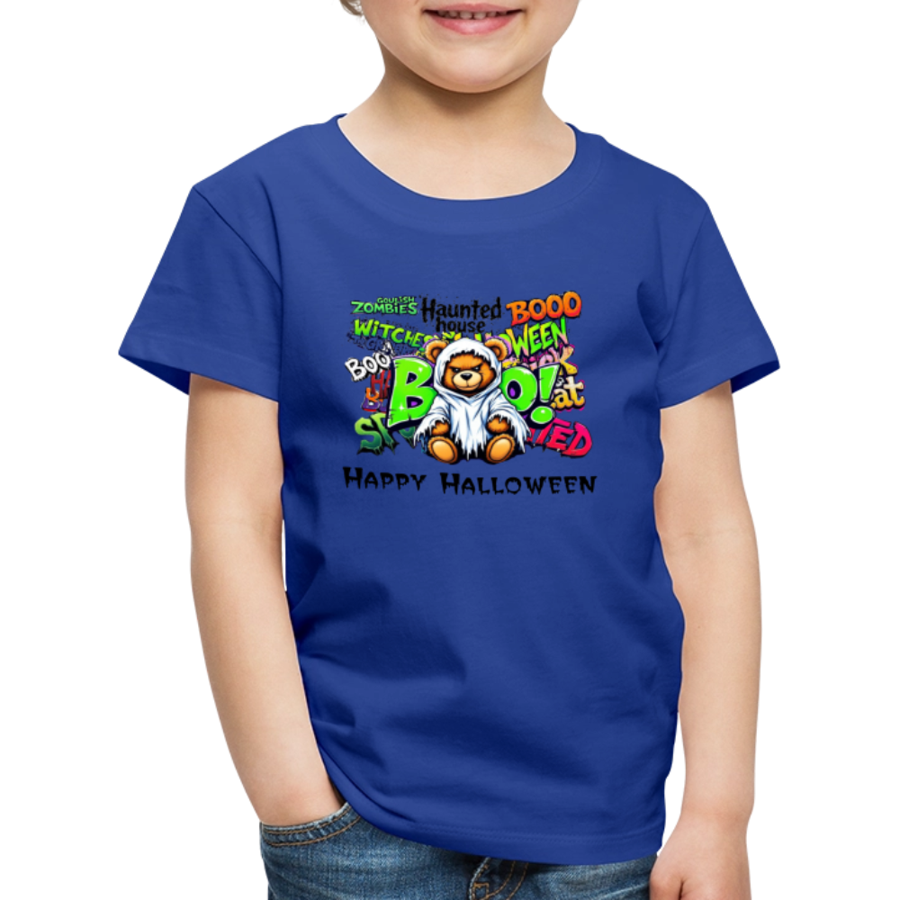 Teddie Ghost boo Tee - royal blue