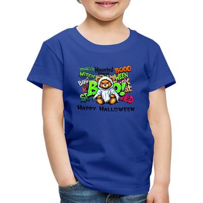 Teddie Ghost boo Tee - royal blue