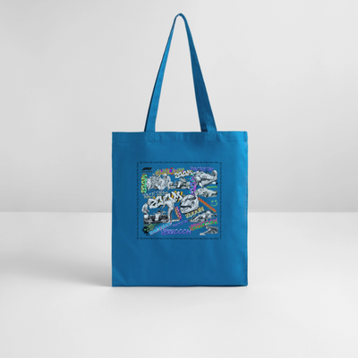 Graffiti F1Tote Bag - royal blue