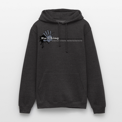 Unisex Hoodie Ching Silver logo - charcoal grey