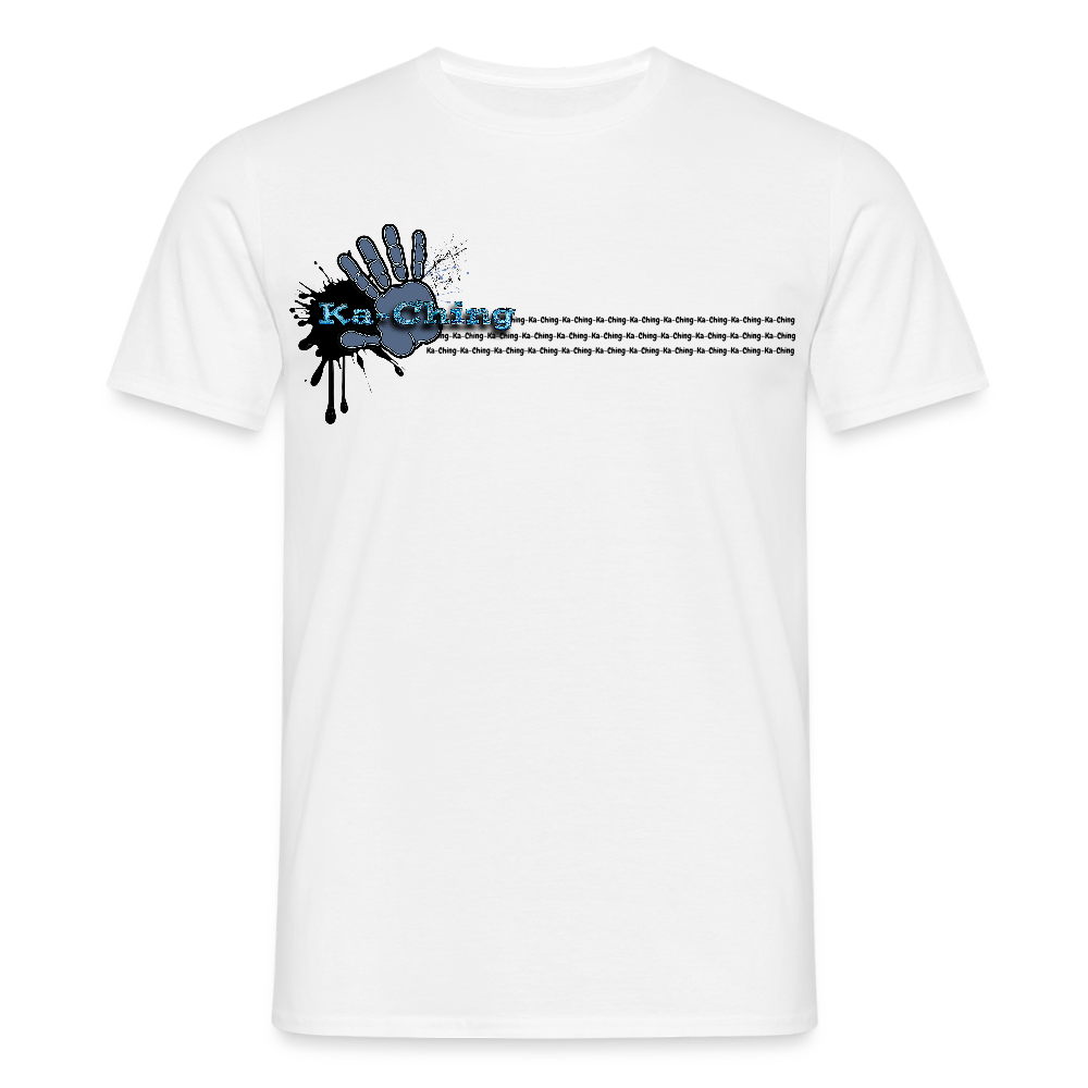 Unisex T-Shirt Ching Blue Logo CHBL-T-05w - white