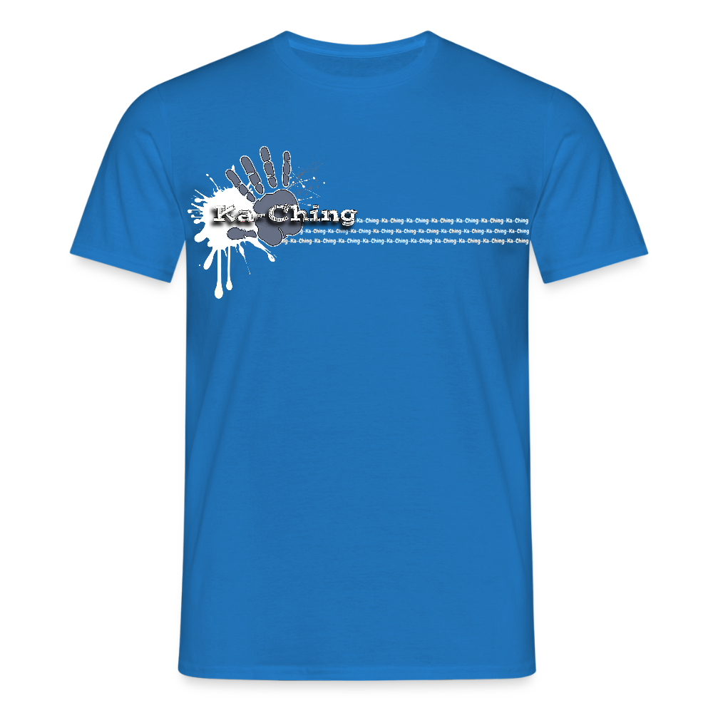 Unisex T-Shirt Ching Silver Logo WH/Dark CHSLR-T-03d - royal blue