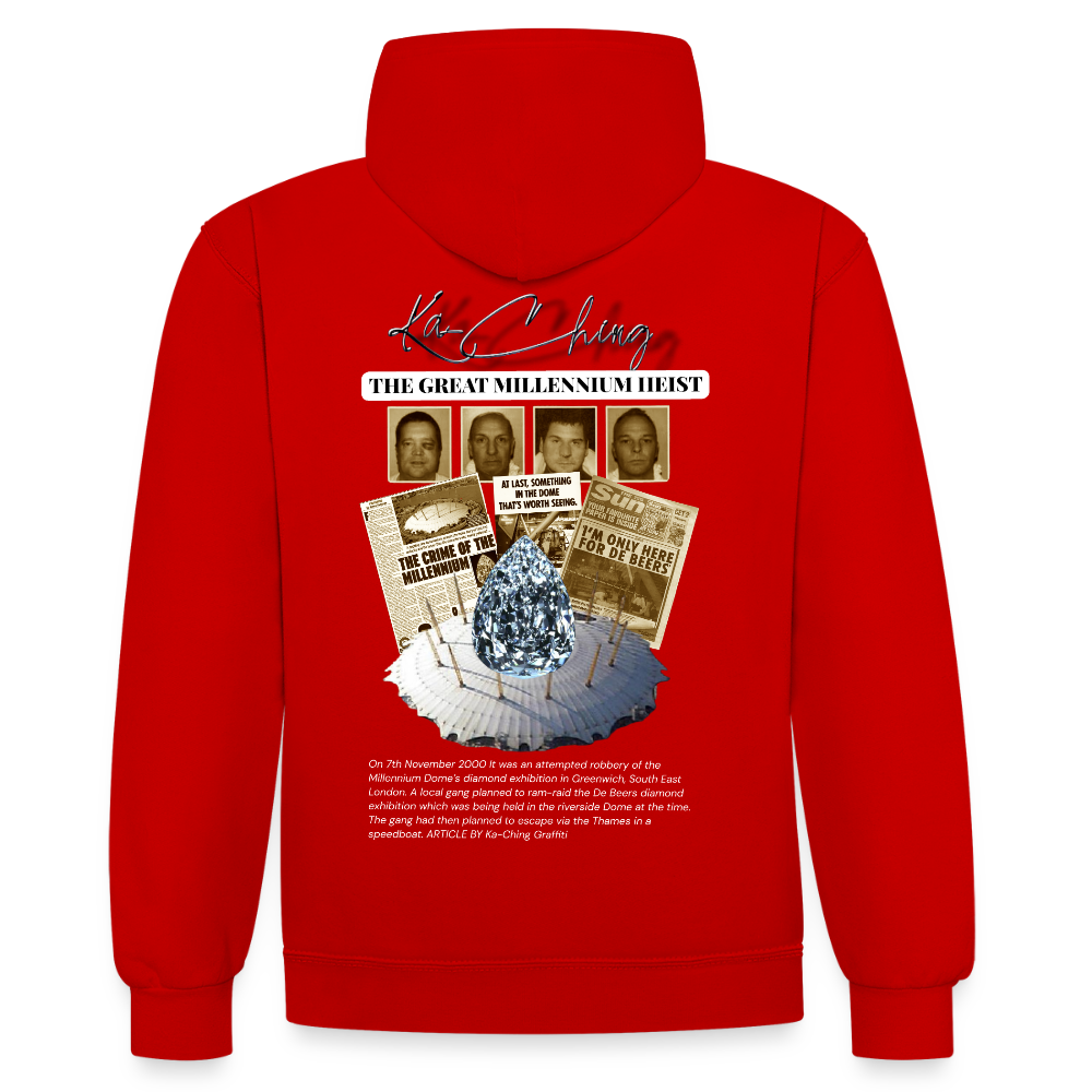 Diamond Range Millenium Heist 2000 Hoodie limited edition - red/white