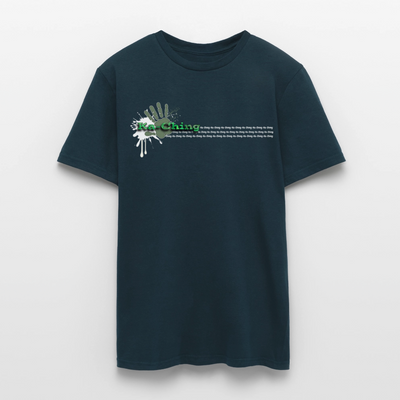 Unisex T-Shirt Ching Green Logo WH/Dark CHGR-T-01d - navy