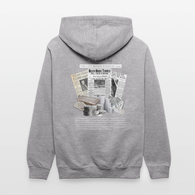 Silver Range City Bonds Robɓery 1990 Hoodie limited edition - heather grey/navy