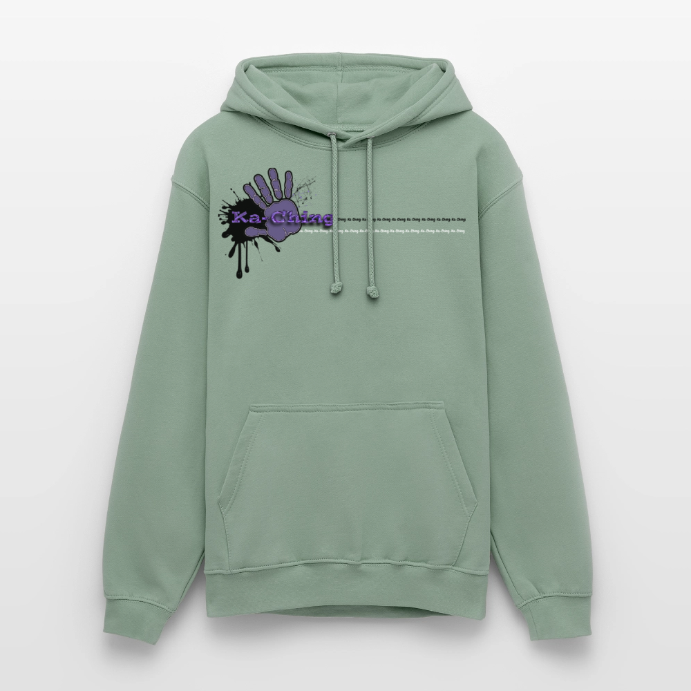 Unisex Hoodie Ching Purple logo - steel green