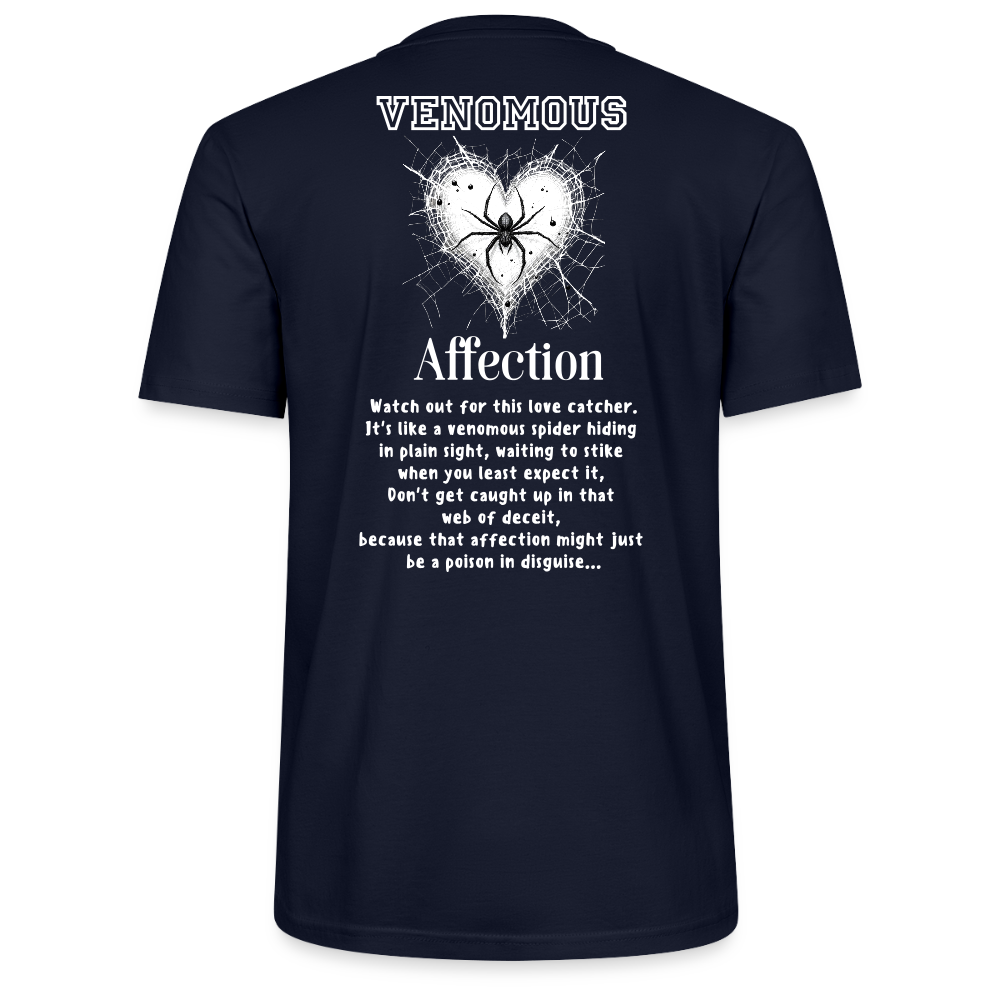 Spiders heart web Tee - navy