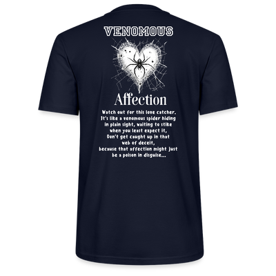 Spiders heart web Tee - navy