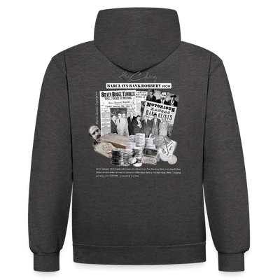 Silver Range Barclays bank Robɓery 1970 Hoodie limited edition - charcoal/black