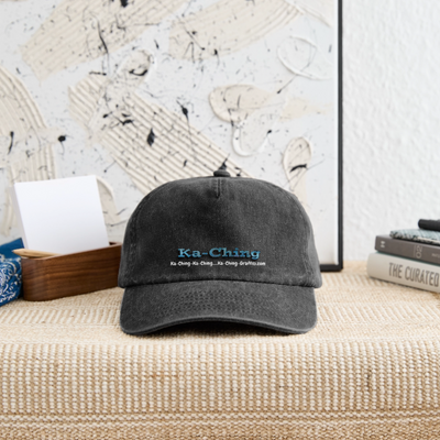 Ka-Ching Cap blue Logo - vintage black