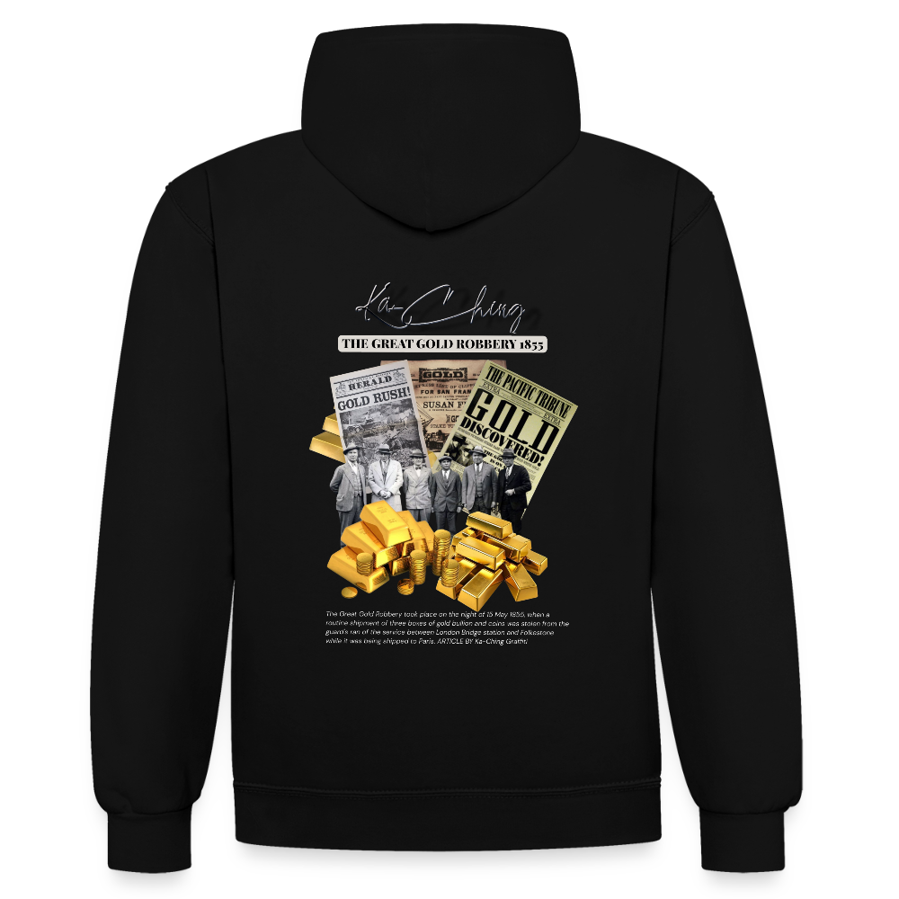 Gold Range The Great Robɓery 1855 Hoodie limited edition - black/gold