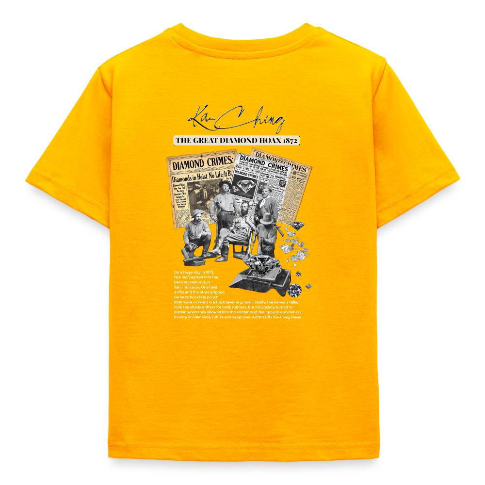 Diamond Range hoax 1872 T-Shirt limited edition dark background - gold