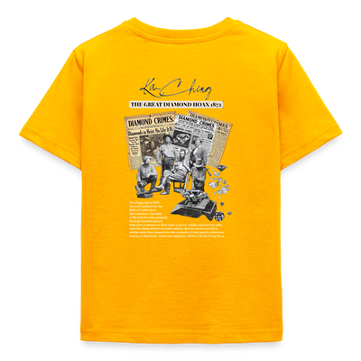 Diamond Range hoax 1872 T-Shirt limited edition dark background - gold