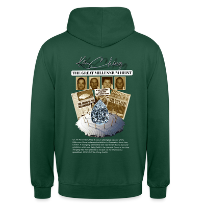 Diamond Range Unisex Hoodie limited editions design 1 - bottle green