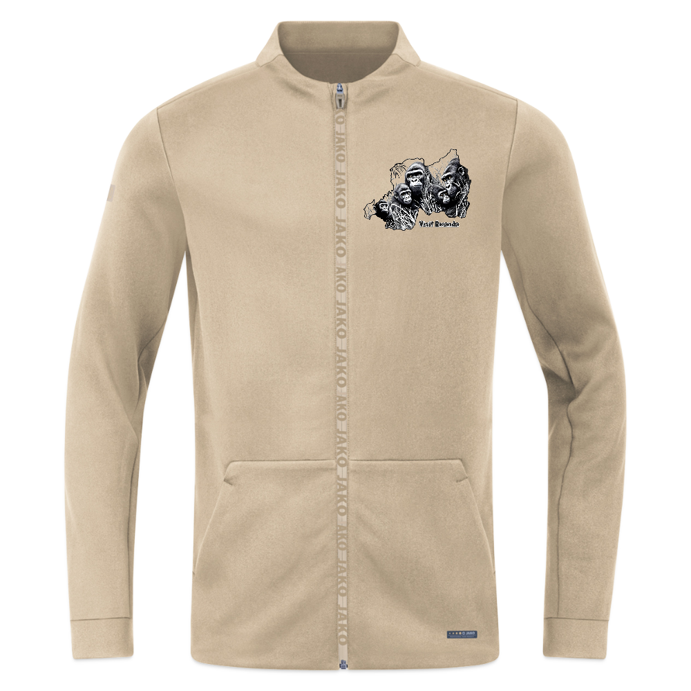 Made in Rwanda unisex Zipped Hoodie JAKO Pro Casual Jacket - beige