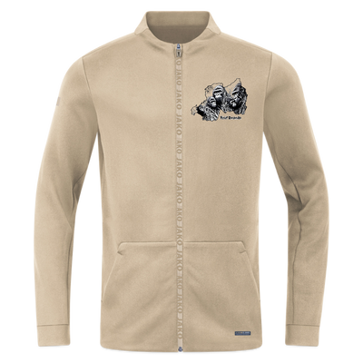 Made in Rwanda unisex Zipped Hoodie JAKO Pro Casual Jacket - beige