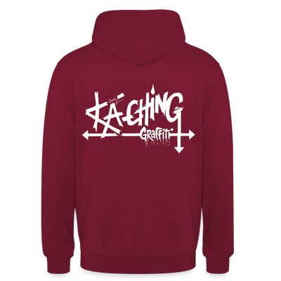 Minimal Range Unisex Hoodie limited Ka-Ching ⁶design - bordeaux