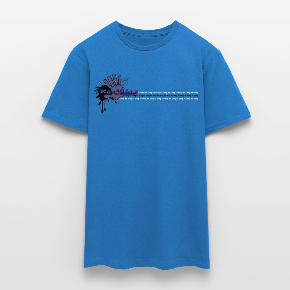 Unisex T-Shirt Ching Purple Logo CHPU-T-06c - royal blue