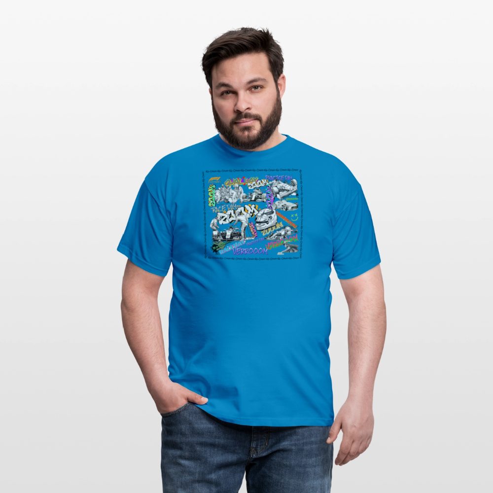 Unisex T-Shirt F1 Graffiti - royal blue