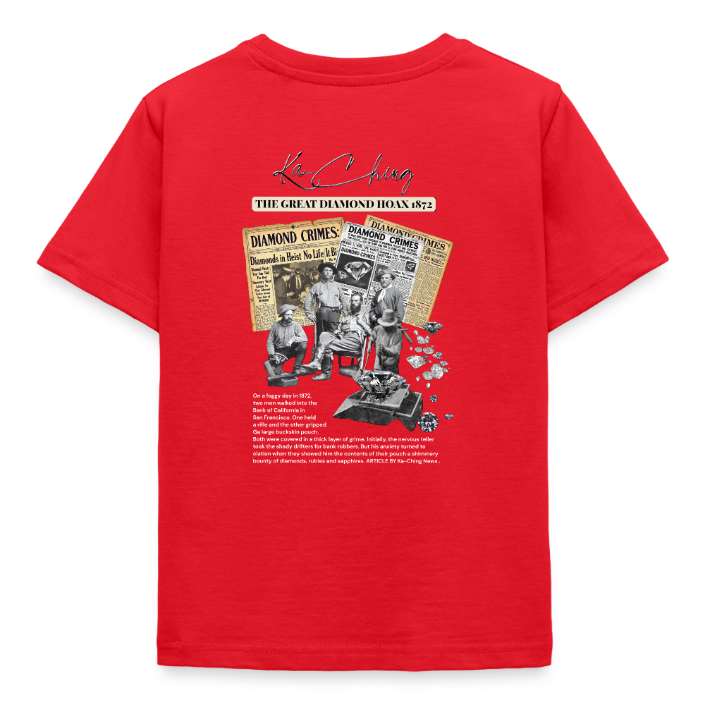 Diamond Range hoax 1872 T-Shirt limited edition dark background - red