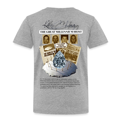 Diamond Range Millenium Heist 2000 Tee limited edition - heather grey