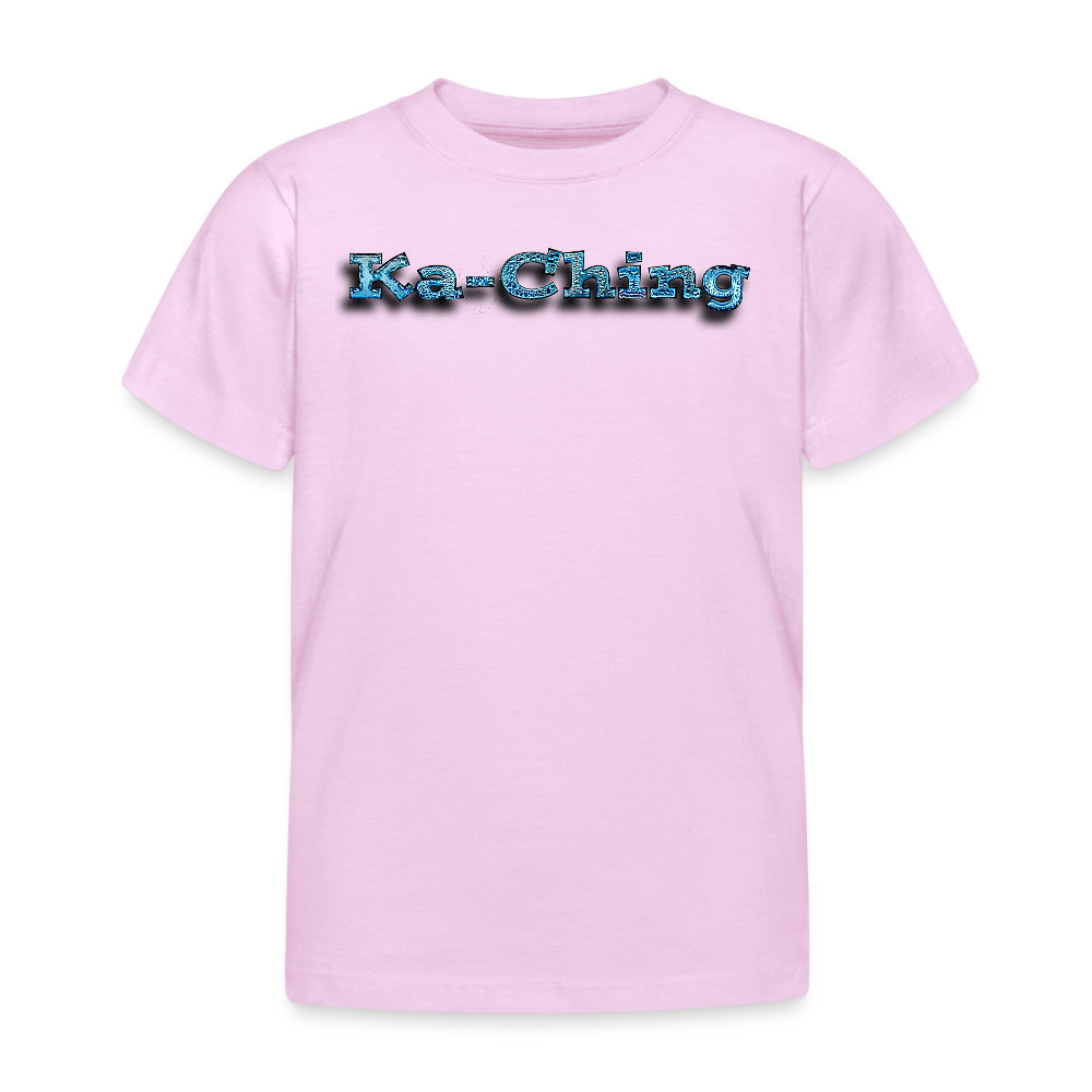 Ka-Ching  Kids T-Shirt Bluelogo - light pink