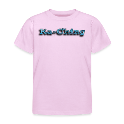 Ka-Ching  Kids T-Shirt Bluelogo - light pink