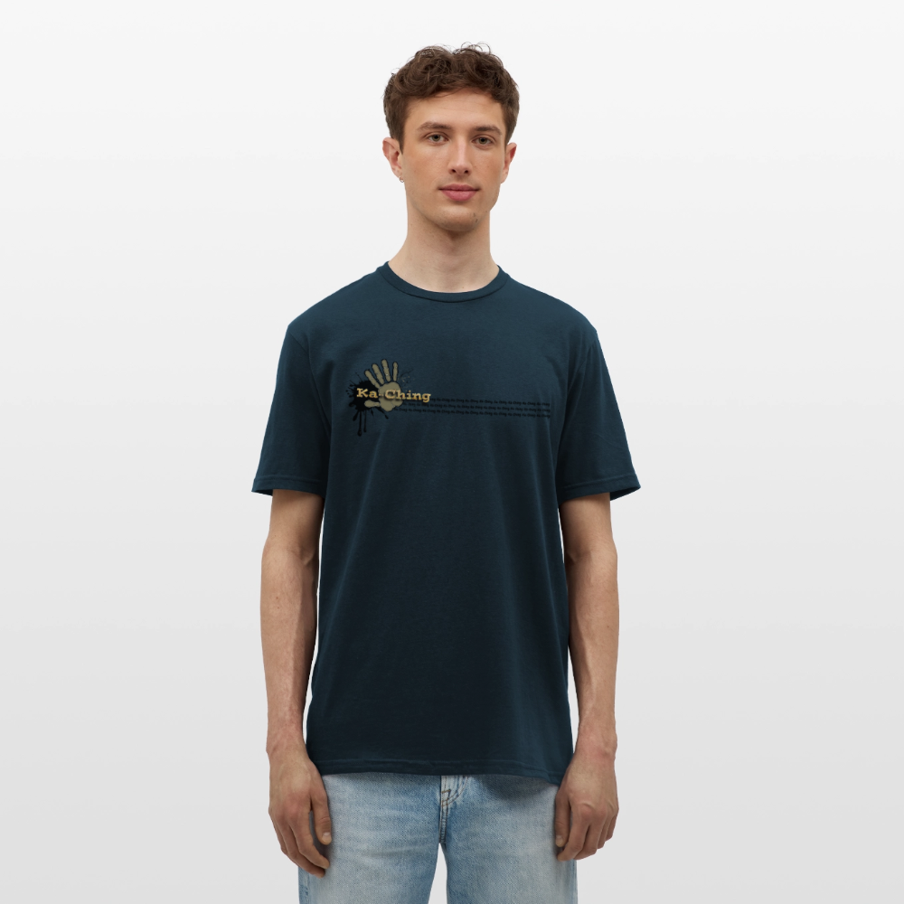 Ka-Ching T-Shirt Ching Gold Logo CHGD-T-02w - navy