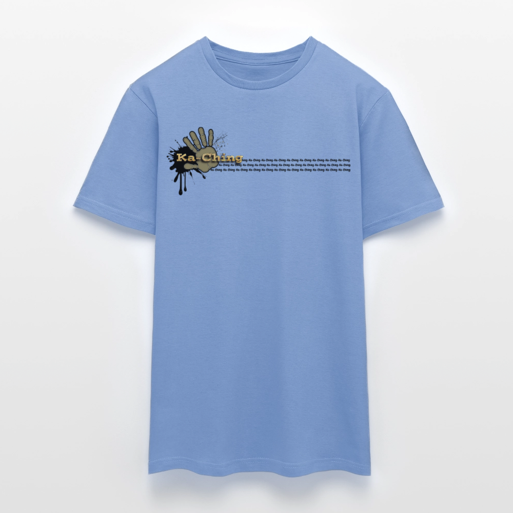 Ka-Ching T-Shirt Ching Gold Logo CHGD-T-02w - carolina blue