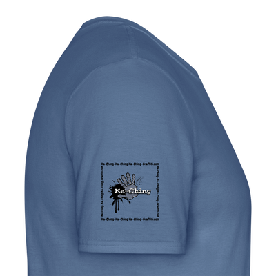 Unisex T-Shirt Ching Silver Logo CH-SLR-T-03c - dove blue 