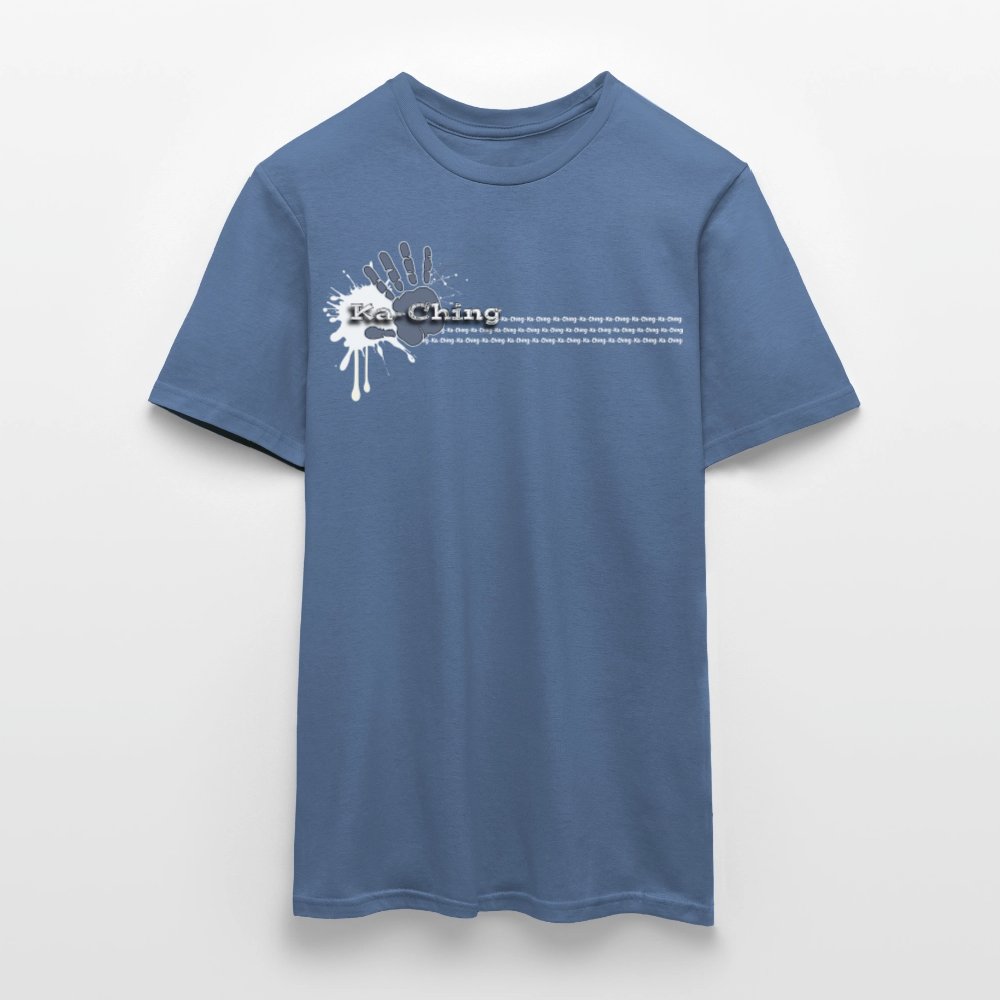 Unisex T-Shirt Ching Silver Logo WH/Dark CHSLR-T-03d - dove blue 