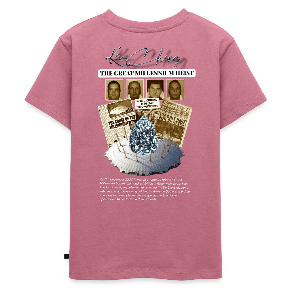 Diamond Range Millenium Heist 2000 Tee limited edition - mauve