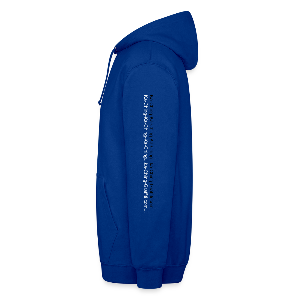 Ka-Ching Unisex Hoodie Ching Bronze logo - bright royal