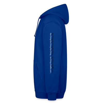 Ka-Ching Unisex Hoodie Ching Bronze logo - bright royal