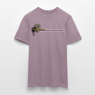 Unisex T-Shirt Ching Gold Logo CHGD-T-02c - purple-grey 
