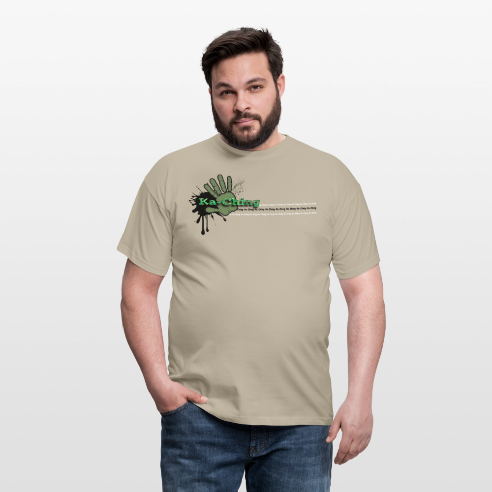 Unisex T-Shirt Ching Green Logo CHGR-T-01c - sand beige