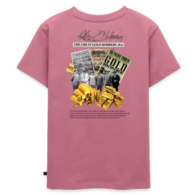 Gold Range The Great Robɓery 1855 Tee limited edition - mauve