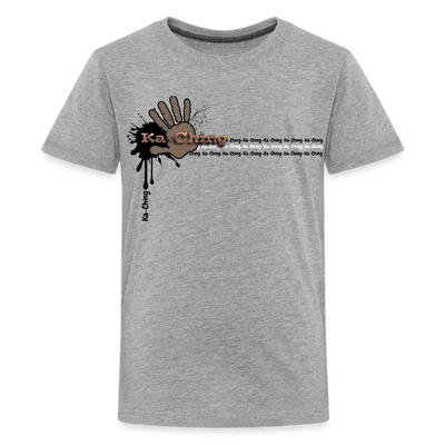 Unisex T-Shirt Ching Bronze Logo - heather grey